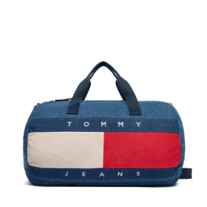 Torba Tommy Jeans Archive Denim Duffle AM0AM13813 Niebieski