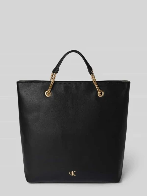 Torba tote z detalem z logo CK Calvin Klein