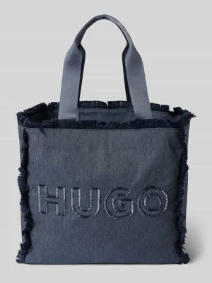 Torba tote z detalem z logo HUGO