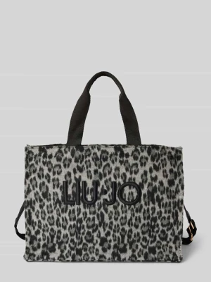 Torba tote z detalem z logo Liu Jo White