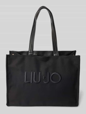 Torba tote z detalem z logo Liu Jo White