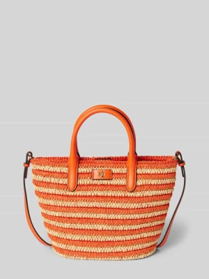 Torba tote z efektem plecionki model ‘BRIE’ Lauren Ralph Lauren