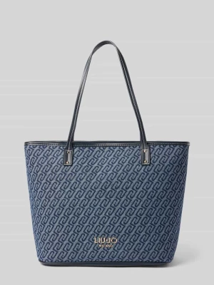 Torba tote z imitacji denimu model ‘Evrim’ Liu Jo White