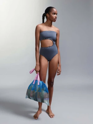 Torba tote z nadrukiem niebieski - Dziewczyna - Rozmiar uniwersalny - MANGO TEEN