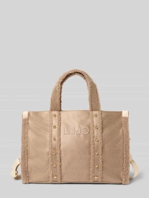 Torba tote z wyhaftowanym logo Liu Jo White
