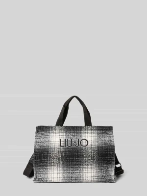 Torba tote z wyhaftowanym logo Liu Jo White