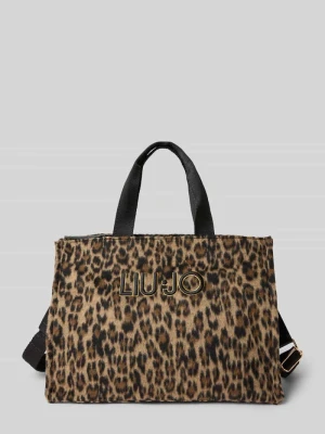 Torba tote z wyhaftowanym logo Liu Jo White