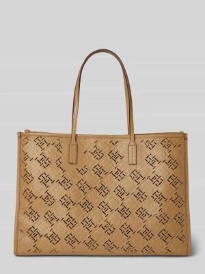 Torba tote z wytłoczonym wzorem z monogramem Tommy Hilfiger