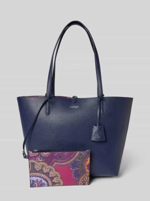 Torba tote z zawieszką z logo Lauren Ralph Lauren