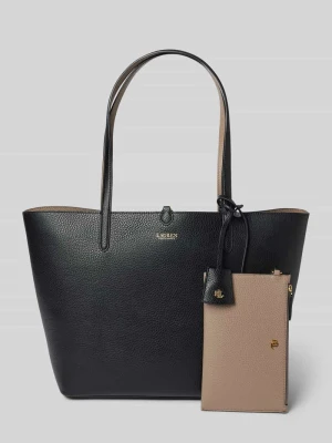 Torba tote z zawieszką z logo Lauren Ralph Lauren