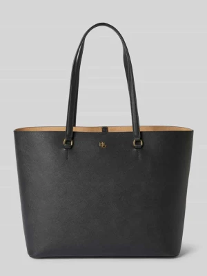 Torba tote ze skóry z aplikacją z logo model ‘KARLY’ Lauren Ralph Lauren