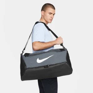 Torba treningowa Nike Brasilia 9.5 (rozmiar M, 60 l) - Szary