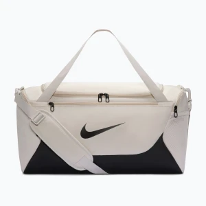 Torba treningowa Nike Brasilia Duffel Small 40 l light bone / black / black Beżowy