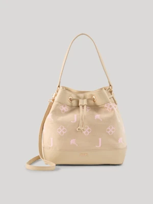 Torba typu bucket „Cornflower” marki Decoro Dolce Franziska w kolorze piaskowym JOOP!