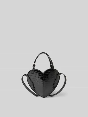 Torba typu crossbody z naturalnej skóry ROTATE Czarny