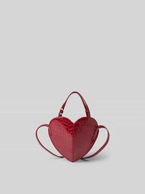Torba typu crossbody z naturalnej skóry ROTATE Czerwony