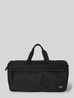 Torba typu duffle bag z naszywką z logo Lacoste