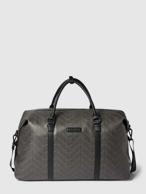 Torba typu duffle bag ze wzorem z logo na całej powierzchni model ‘TYRONE’ VALENTINO BAGS