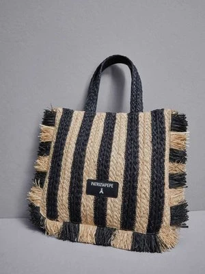 Torba typu shopper z rafii PATRIZIA PEPE