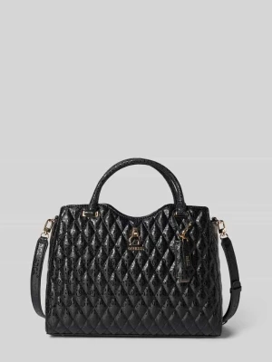 Torba typu tote w pikowanym wyglądzie model 'Latona' Guess Jasnobrązowy