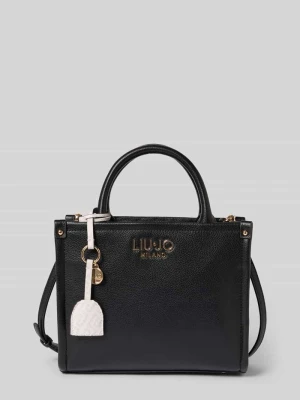 Torba typu tote z aplikacją z logo Model 'Ridhi' Liu Jo White