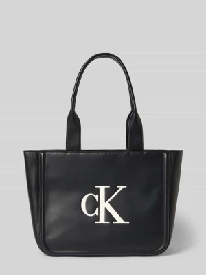 Torba typu tote z efektem skóry CK Calvin Klein