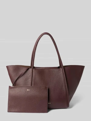 Torba typu tote z prawdziwej skóry model 'WILLOW' Abro Bordowy