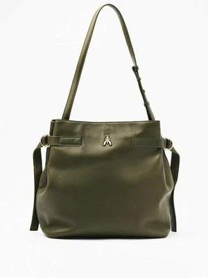 Torba typu worek New Business glossy PATRIZIA PEPE