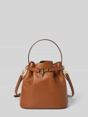 Torba typu worek z naturalnej skóry bydlęcej Lauren Ralph Lauren