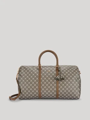 Torba weekendowa Cortina Aurora w kolorze khaki z chabrowym motywem Joop