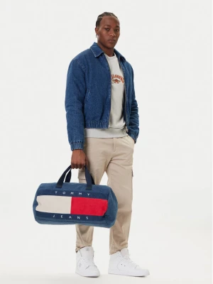 Torba weekendowa Tommy Jeans Archive Denim Duffle AM0AM13813 Niebieski