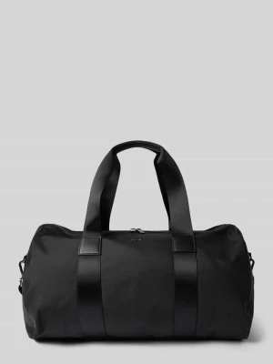 Torba weekendowa z detal z logo model 'Everyday Weekend Bag' Lacoste Czarny
