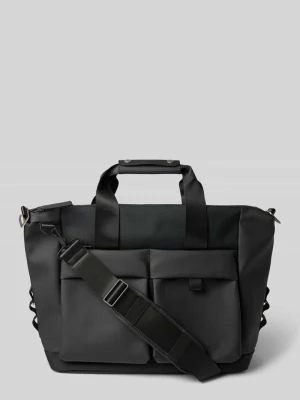 Torba weekendowa z detalem z logo model 'Otaru' Rains Czarny