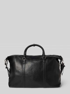 Torba weekendowa z imitacji skóry z aplikacją z logo model ‘Infinity’ VALENTINO BAGS