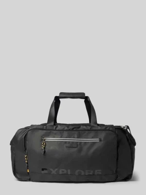 Torba weekendowa z nadrukiem z napisem model 'EXPLORE' Camel Active Czarny