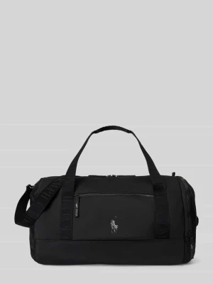 Torba weekendowa z wyhaftowanym logo Polo Ralph Lauren Czarny