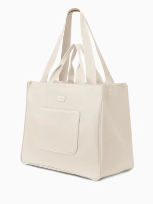 Torba z kieszeniami materiałowa beżowa Puccini