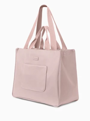 Torba z kieszeniami materiałowa różowa Puccini