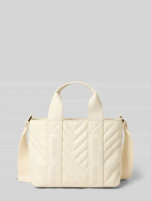 Torba z uchwytami i odpinanym paskiem na ramię model ‘BECKY QL_TOTE MINI’ HUGO