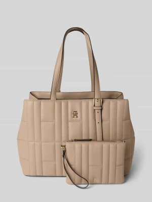 Torba z uchwytami z pikowaniem Tommy Hilfiger