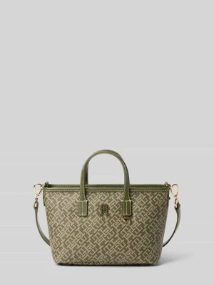 Torba z uchwytem i aplikacjami ze skóry Tommy Hilfiger
