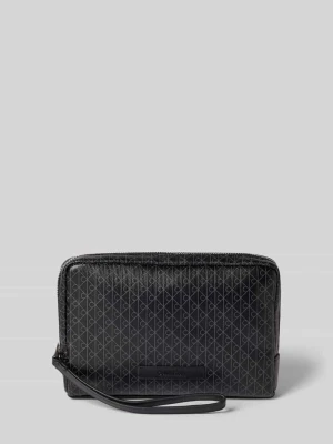 Torba ze skóry bydlęcej z uchwytem Calvin Klein Czarny
