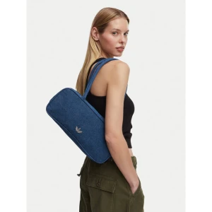 Torebka adidas Adicolor Elongated Airliner Denim Bag KD7875 Niebieski