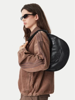 Torebka adidas Adicolor Half Crescent Bag Metallic Pu KR1546 Czarny