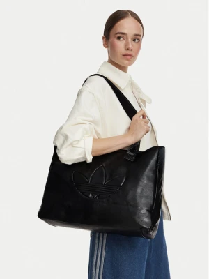 Torebka adidas Shopper Metallic Pu Bag KR1565 Czarny