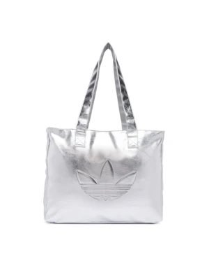 Torebka adidas Shopper Metallic Pu Bag KR1566 Srebrny