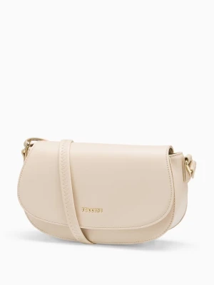 Torebka bagietka crossbody beżowa Puccini