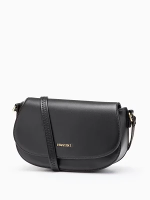 Torebka bagietka crossbody czarna Puccini