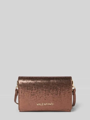 Torebka błyszcząca z aplikacją z logo model ‘EMBER’ VALENTINO BAGS