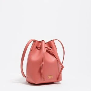 Torebka bucket Carlino mała skóra róż guma balonowa BIMBA Y LOLA